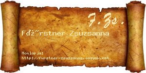 Fürstner Zsuzsanna névjegykártya