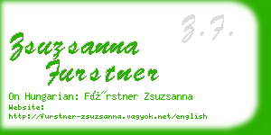 zsuzsanna furstner business card